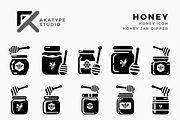 Honey Icon Vector, a Solid Icon by Akatype Studio (Thumbnail 1 of 3)