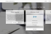 PARALLAXER Bootstrap 3.0. responsive, a Websites & App Template by Bootstraptor (Thumbnail 3 of 3)