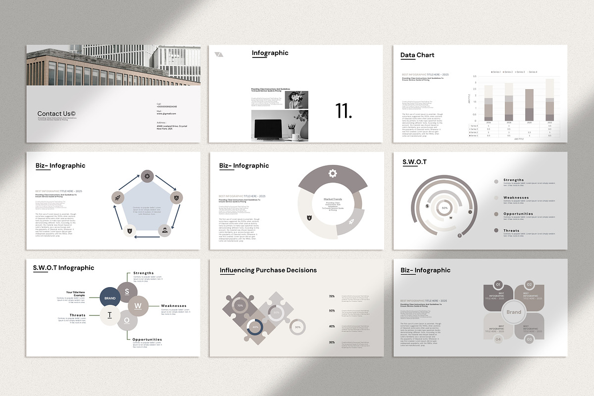 Minimal Business Plan Presentation, a Presentation Template by Studio Industry (Photo 13 of 16)