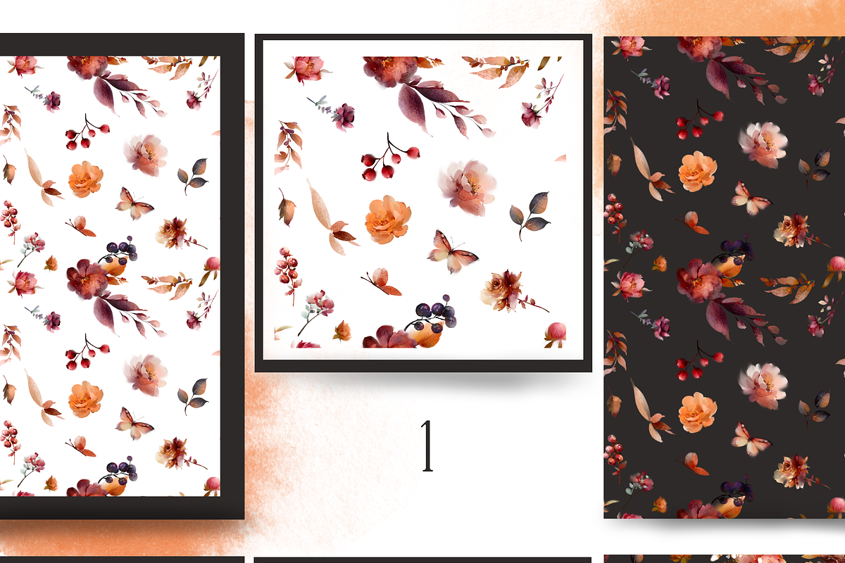 Watercolor autumn flowers bundle art, a Decorative Illustration by Edith’s World (Photo 8 of 9)