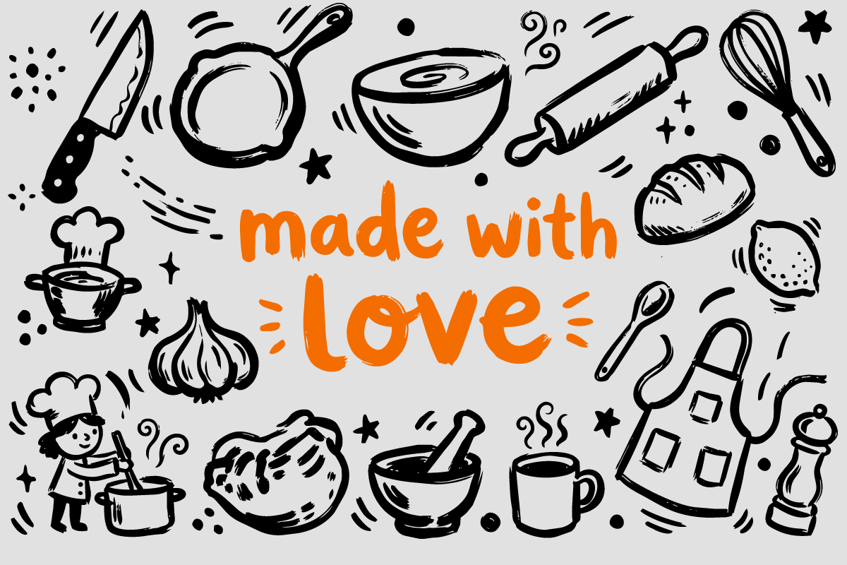 Food & Kitchen Hand-Drawn Doodle, a Food Illustration by Huza Studio (Photo 7 of 10)