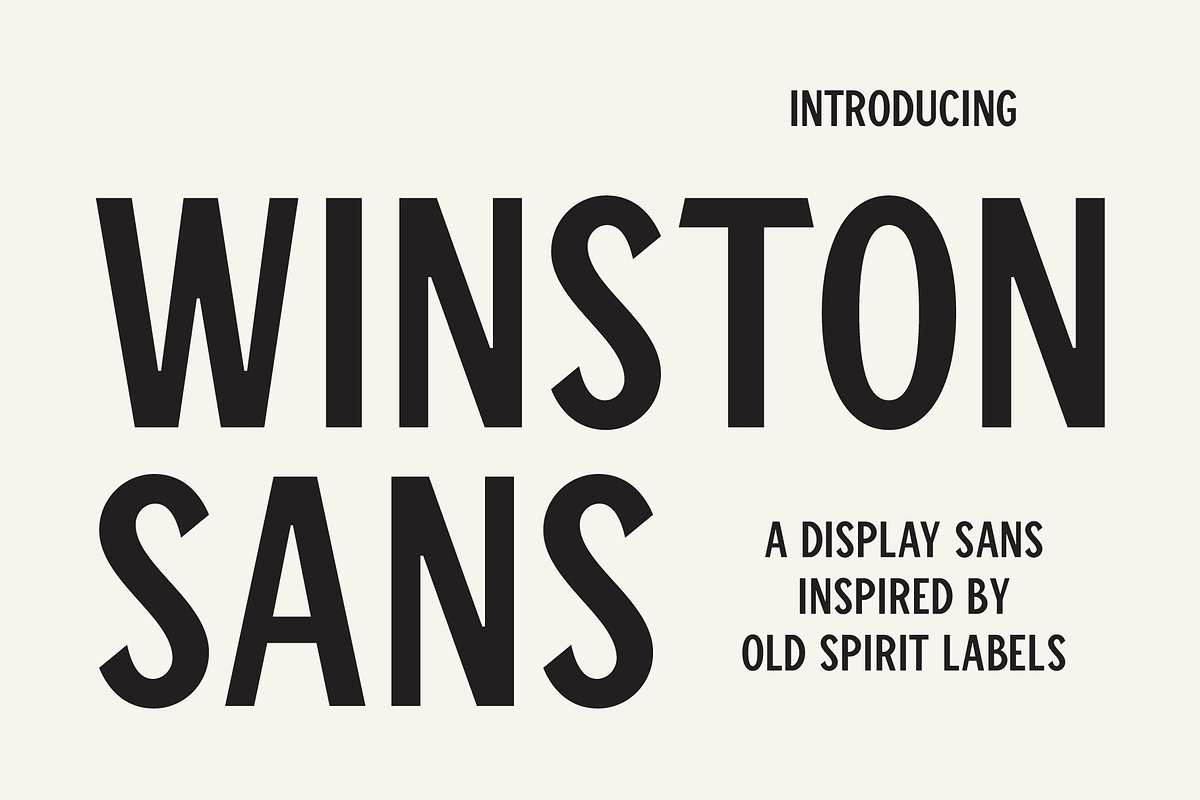 Winston Sans Typeface