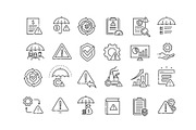 Risk Management icon collection set, a Finance Illustration by Tettygreen (Thumbnail 3 of 3)