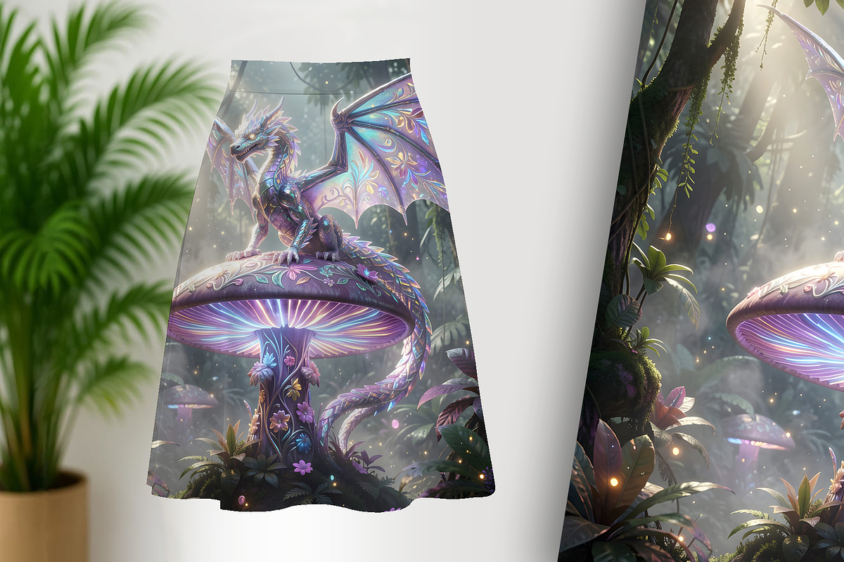 Crystal Dragon in Bio Iridescent, an Animal Illustration by Sharon Schwalbe (Photo 4 of 6)