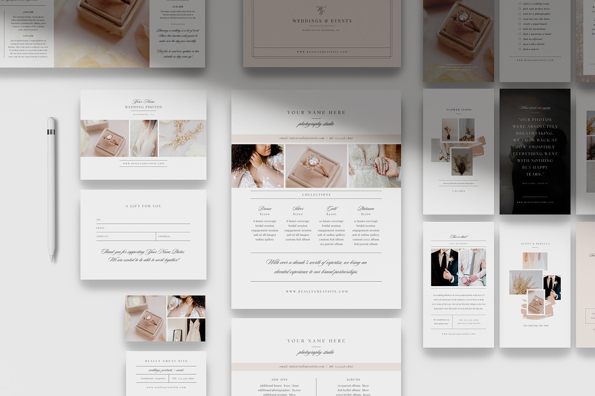 Photographer Marketing Bundle, a Presentation Template by roselindoco (Photo 3 of 3)