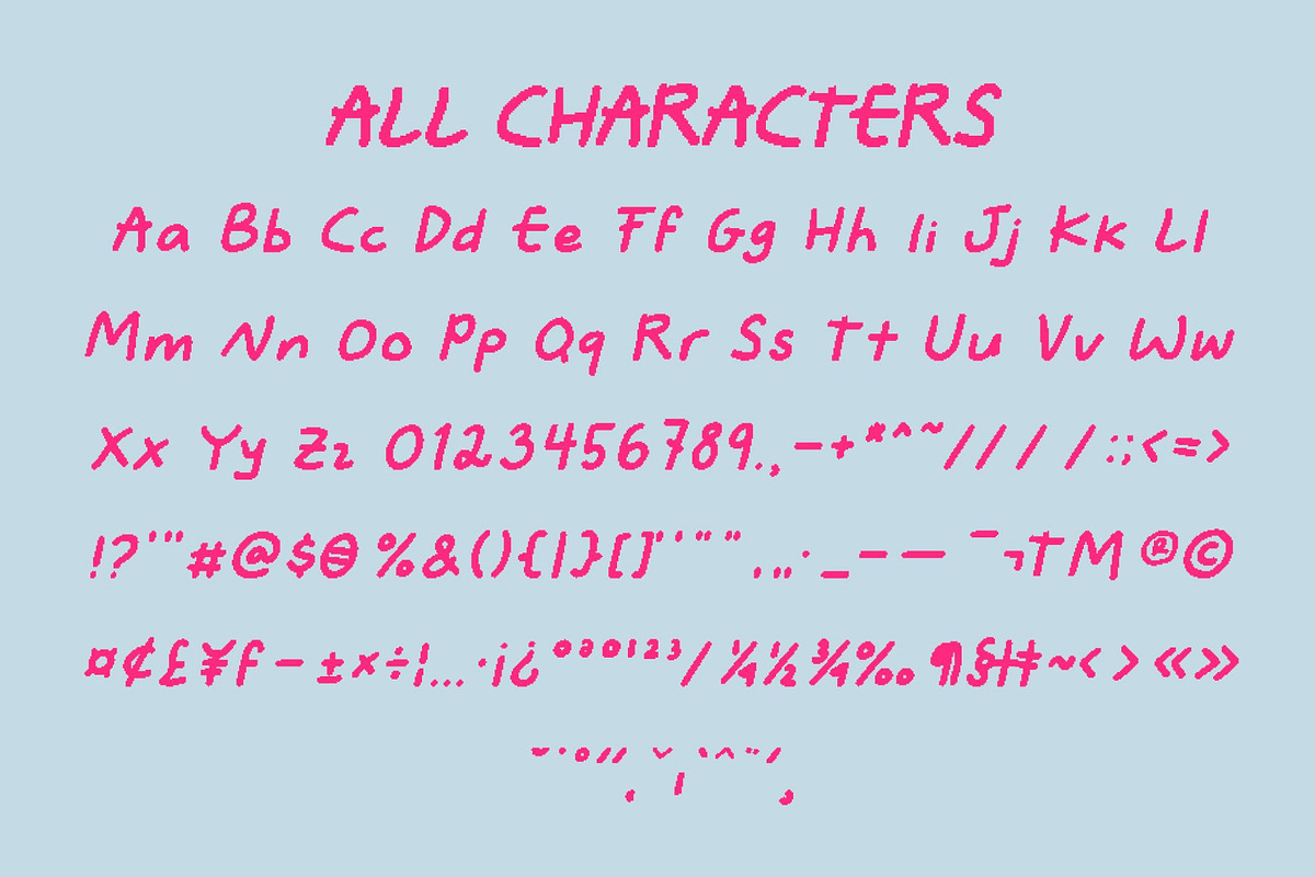 CS Easton Pixel, a Handwritten Font by Craft Supply Co. (Photo 8 of 8)