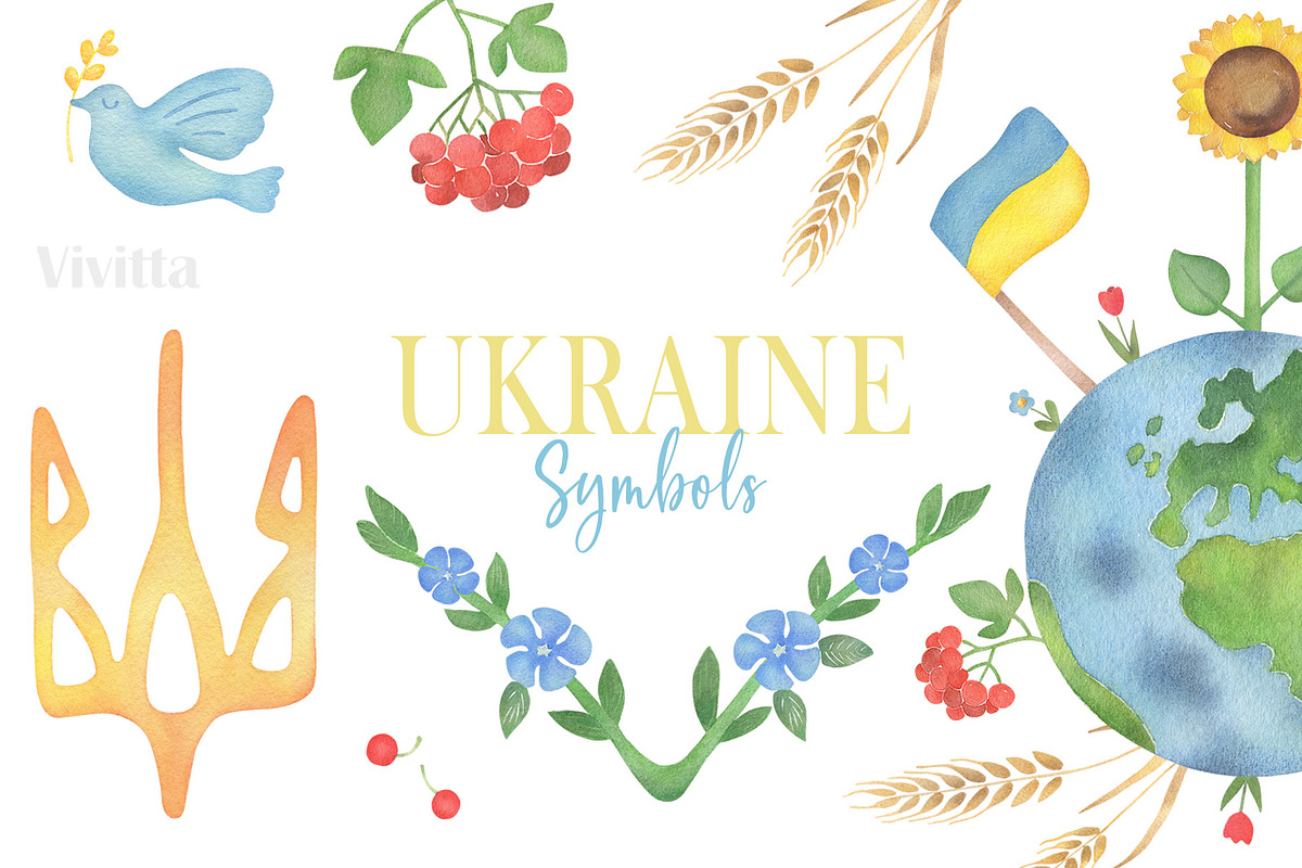 Ukraine symbols, save Ukraine, peace, a Person Illustration by Vivitta (Photo 1 of 3)