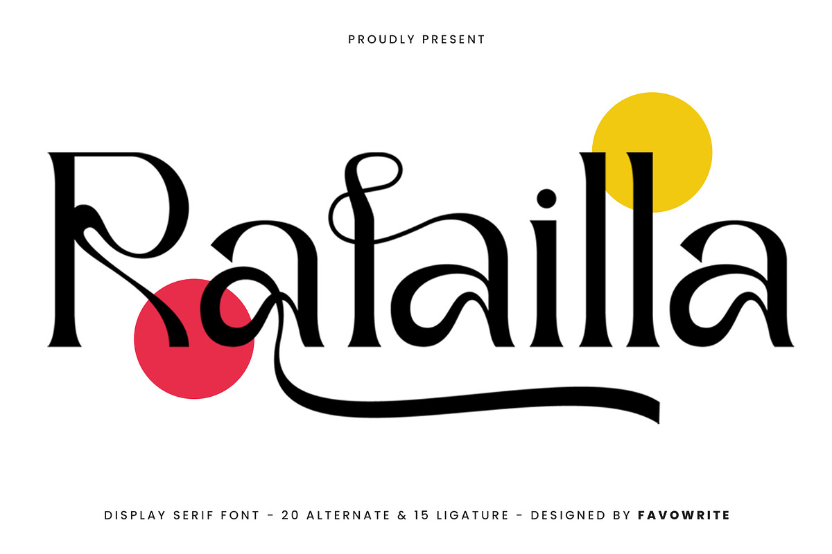 Rafailla - Display Serif Font, a Serif Font by Favo Write (Photo 1 of 13)