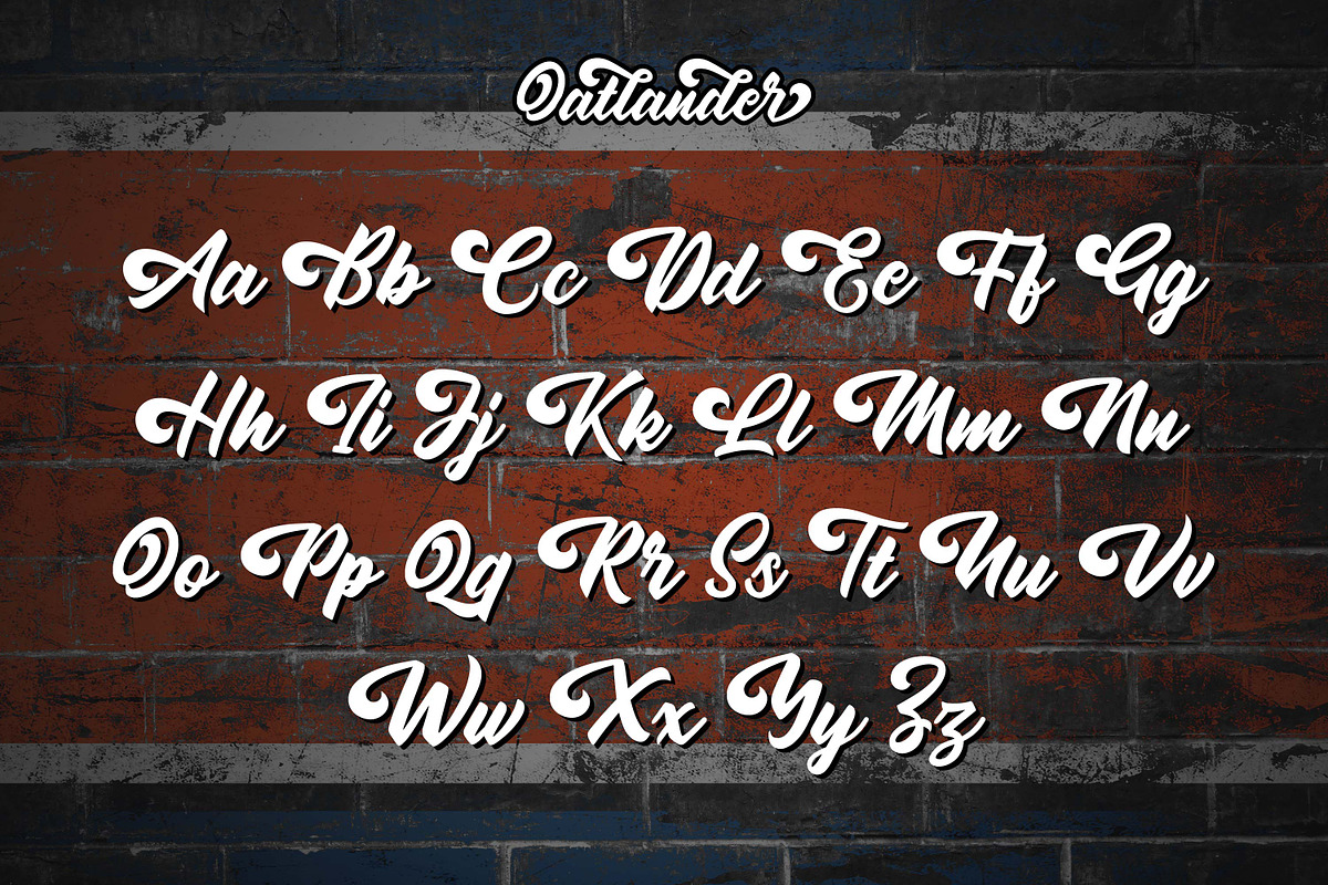 Oatlander - Authentic Bold Script, a Handwritten Font by Almarkhatype (Photo 9 of 12)
