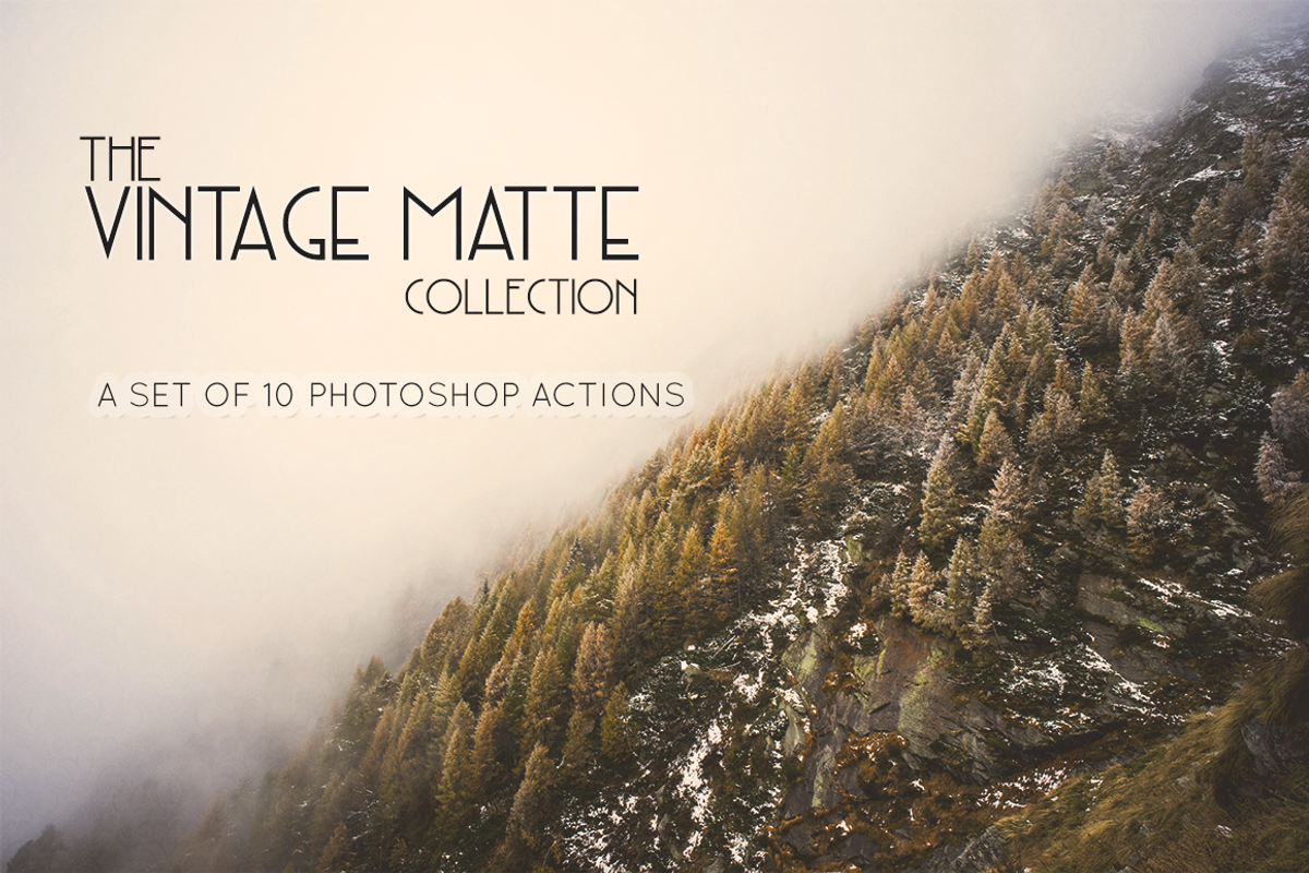 Vintage Matte Photoshop Actions, an Action Add-On by TeaBerry (Photo 1 of 5)