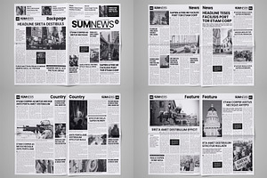 Newspaper Design Bundle - 6 In One