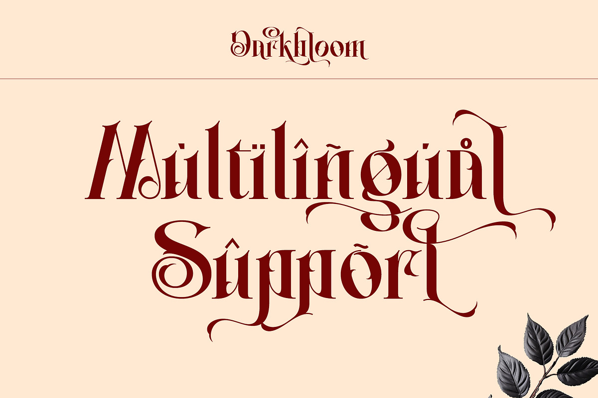 Darkbloom, a Serif Font by Letterara (Photo 8 of 12)