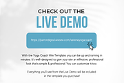 Yoga Coach Website Template - Wix, a Shopify Template by Parrot Designs (Thumbnail 3 of 4)