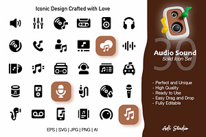 Audio Music Icons Pack