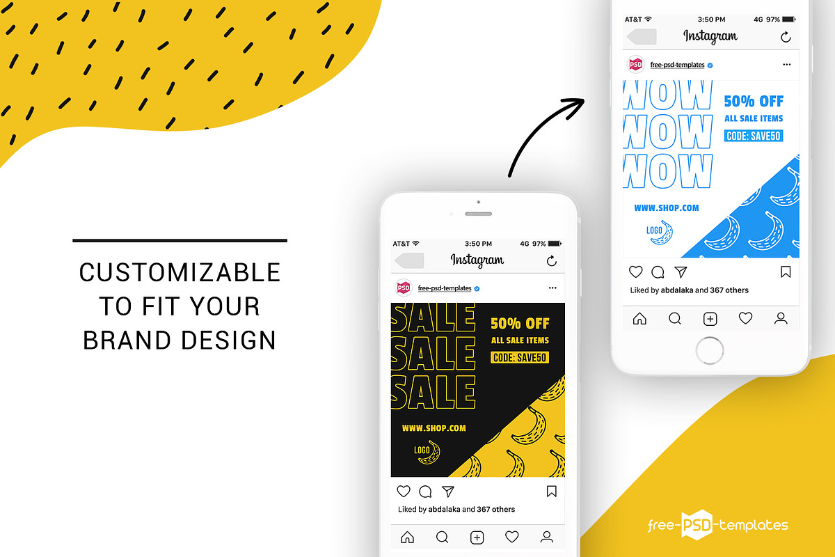 10 Animated Instagram Posts, a Social Media Template by Free-PSD-Templates (Photo 7 of 7)