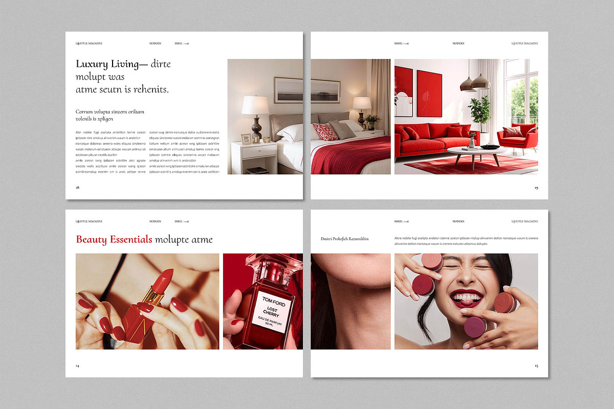 Lifestyle Magazine Template, a Magazine Template by ElvinPrint (Photo 5 of 13)