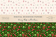 Berry Bliss Seamless Patterns, an Illustration by fashionaddict (Thumbnail 6 of 6)