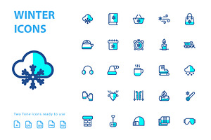 Winter Two Tone Icons