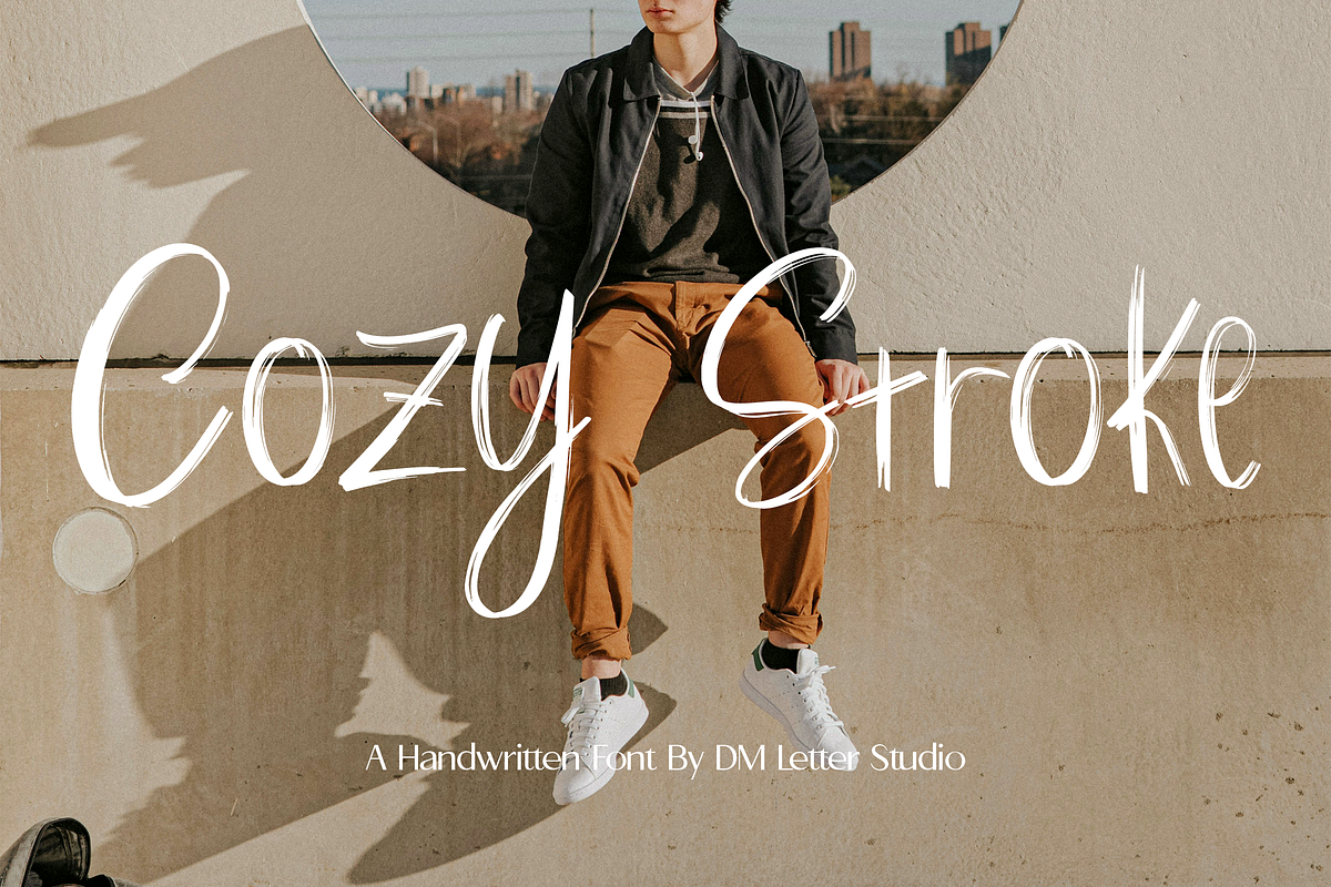 Cozy Stroke, a Handwritten Font by Dm Studio (Photo 1 of 8)