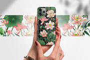 Lotus patterns and illustrations, a Pattern Graphic by Annet lovart (Thumbnail 3 of 17)