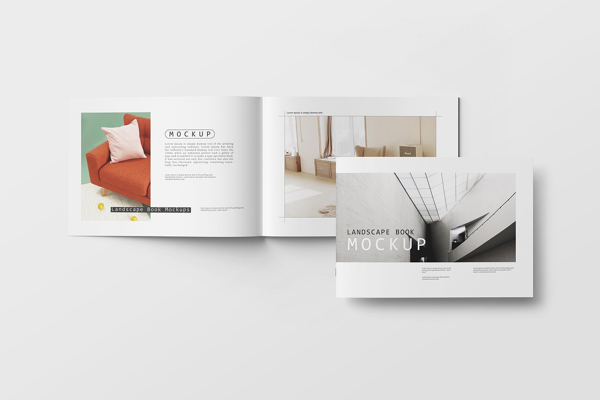 Landscape Brochure/book Mockup, a Print Template by Tahtagraphic (Photo 11 of 12)