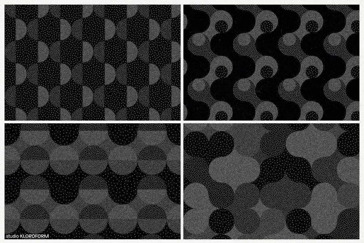 Stipple 3 - 75 Backgrounds & Objects, a Background Graphic by kloroform (Photo 2 of 19)