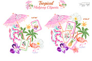 Tropical Mahjong illustrations, a Decorative Illustration by TheHappyGiftArt (Thumbnail 6 of 8)