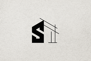 Geometric Letter S Architect Logo