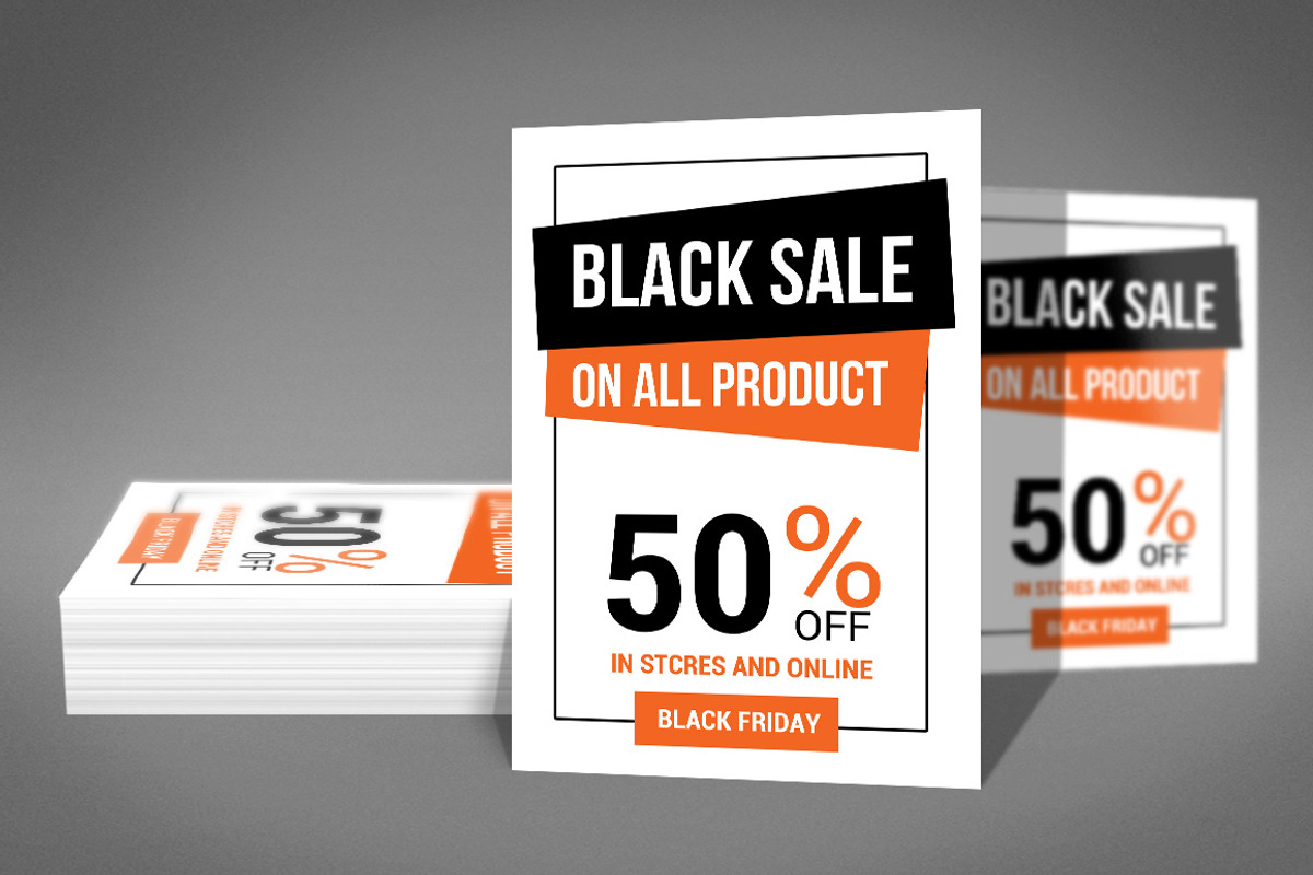 Black Friday Sale Flyer, a Flyer Template by graphicforest (Photo 3 of 4)