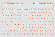 Megatrans Blur, a Sans Serif Font by Craft Supply Co. (Thumbnail 8 of 8)
