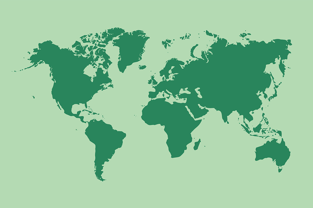 Vector world map, a Background Graphic by Flower Travelin Man