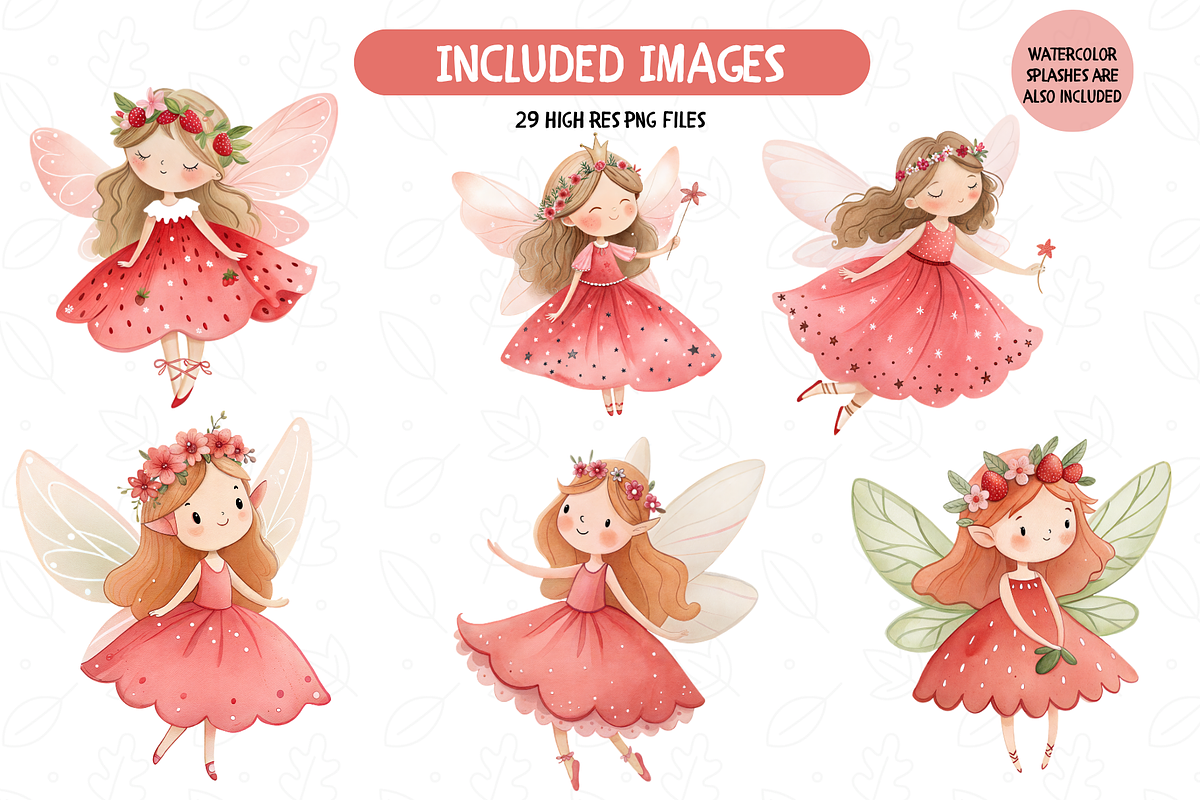 Little Berry Fairy PNG, an Object Illustration by TatiMockup (Photo 2 of 5)
