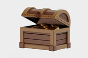 Treasure Chest Treasure box, an Object 3D Model by fahad121 (Thumbnail 3 of 7)