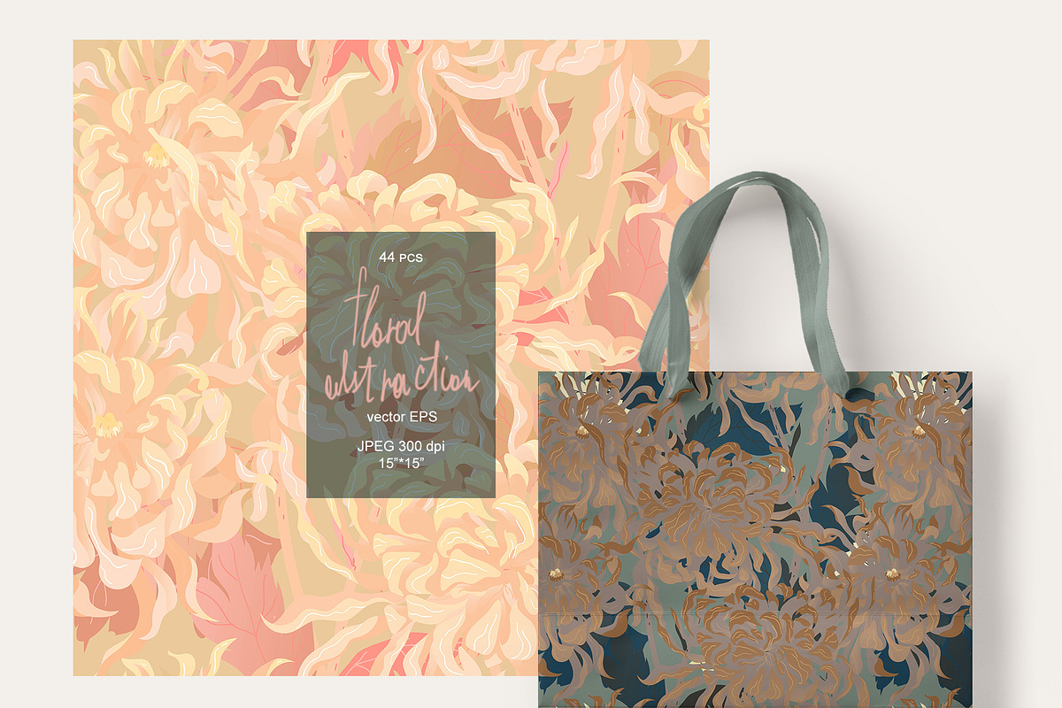 44 floral abstraction vector set 2, a Pattern Graphic by PatternsBlooming (Photo 2 of 10)