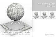 5 White wall panels/tiles, a Textures & Material 3D Model by DutchDigitalDesign (Thumbnail 3 of 3)