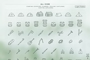 Explore the Forest Icon Set, an Outline Icon by Wandery Supply (Thumbnail 4 of 6)