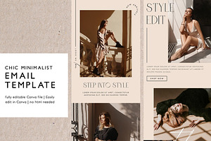 Minimalist Email Marketing Template, an Email Template by KikiBunnyCreative