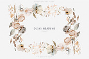 watercolor beige wildflower clipart, a Decorative Illustration by Patishop Art (Thumbnail 3 of 10)