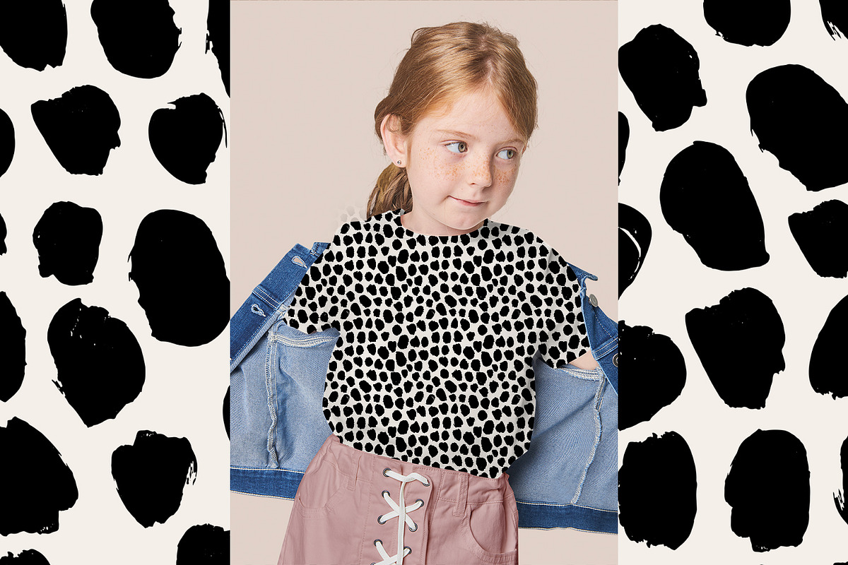 Black Brush Dots, a Pattern Graphic by MalyskaStudio (Photo 8 of 9)