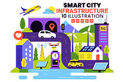 10 Smart City Infrastructure, a Technology Illustration by denayunebgt (Thumbnail 1 of 4)