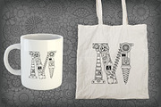 Steampunk Font. Alphabet Coloring, an Education Illustration by Nataliia Toporovska (Thumbnail 4 of 5)