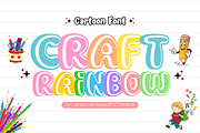 Cute Rainbow - Display Font, a Font by KiddoGlyphs Studio (Thumbnail 3 of 5)
