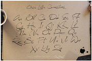 Reissfeder: Handwritten Typeface, a Handwritten Font by Eldar Zakirov's (Thumbnail 20 of 29)
