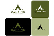 Camp Tent Silhouette Logo, a Branding & Logo Template by ika trisiana (Thumbnail 2 of 2)