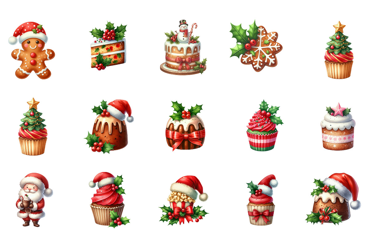 Sweet Christmas Food Clipart, an Illustration by Designworld (Photo 2 of 5)