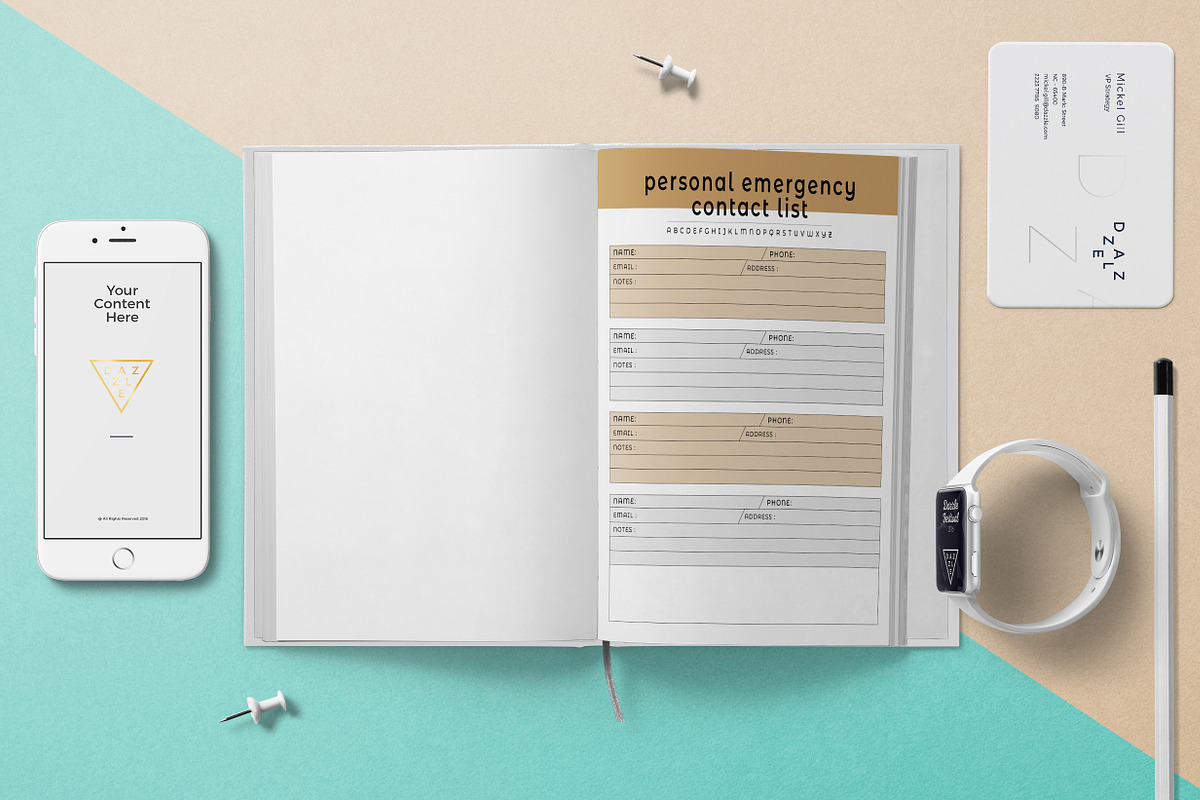 Editable Planner & Agenda, a Stationery Template by obayes (Photo 9 of 10)