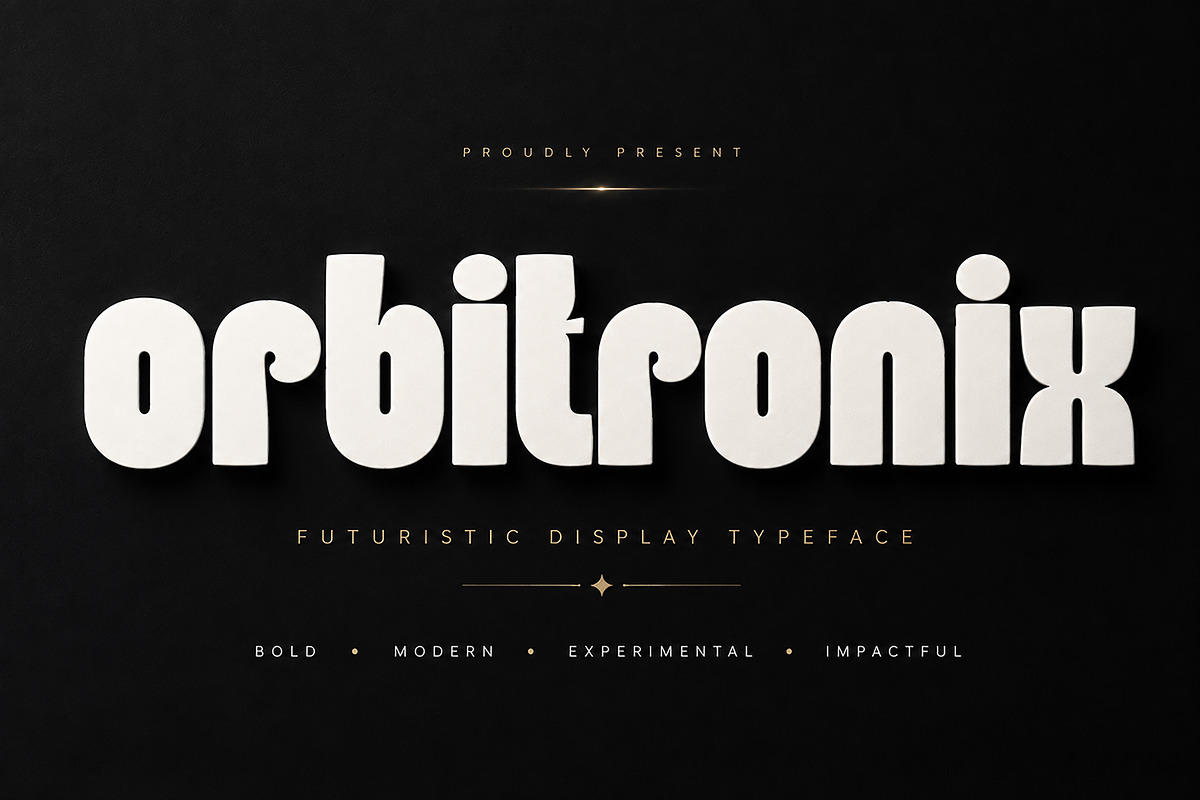 Orbitronix — Futuristic Display Font, a Slab Serif Font by Wow Magic (Photo 5 of 5)