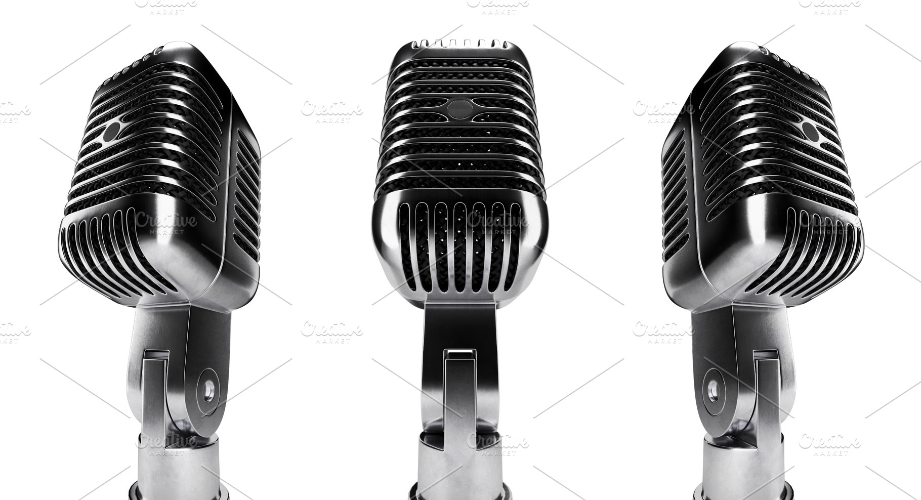 Black Classic Vintage Microphones, an Arts & Entertainment Photo by Andy Dean Photography