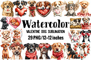 Valentine Dog Sublimation, an Illustration by Design Market (Thumbnail 1 of 3)