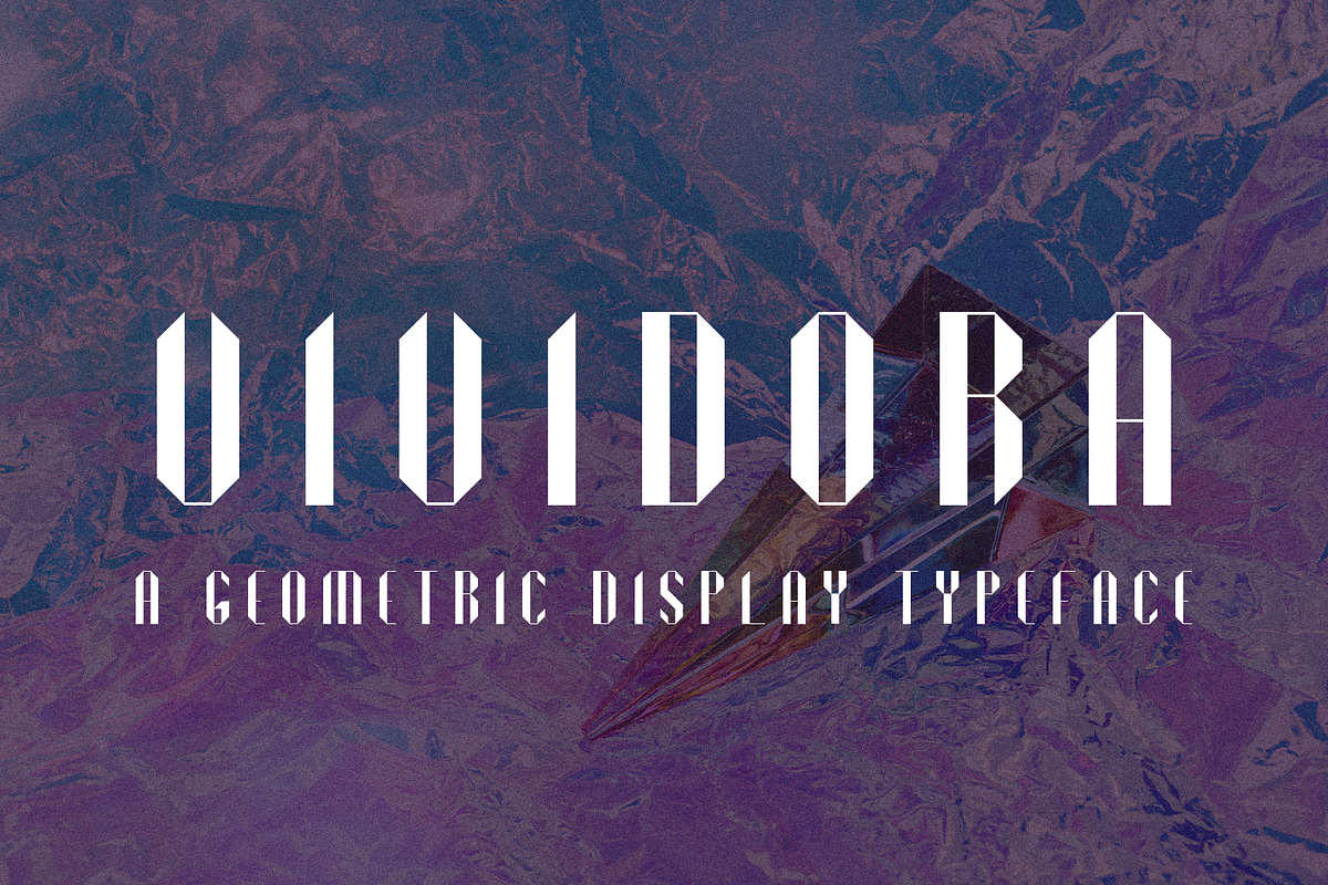 Vividora | Geometric Display Font, a Sans Serif Font by OneTen The Studio (Photo 5 of 5)